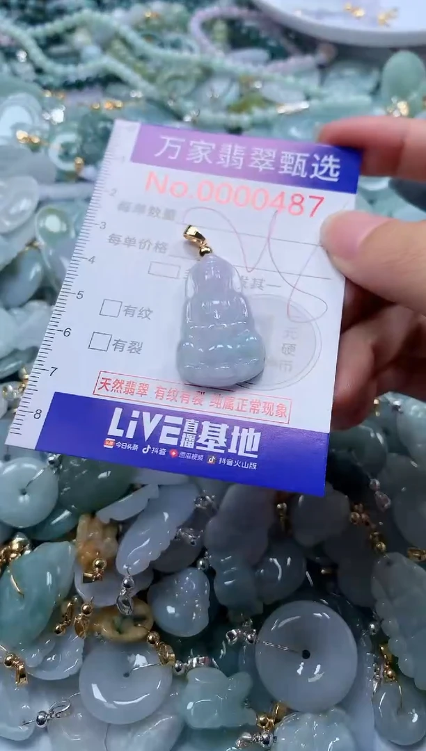 翡翠未镶嵌吊坠(不含链)487