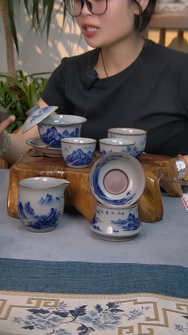 简装家用款6件套 老陶泥开片纹陶瓷茶具