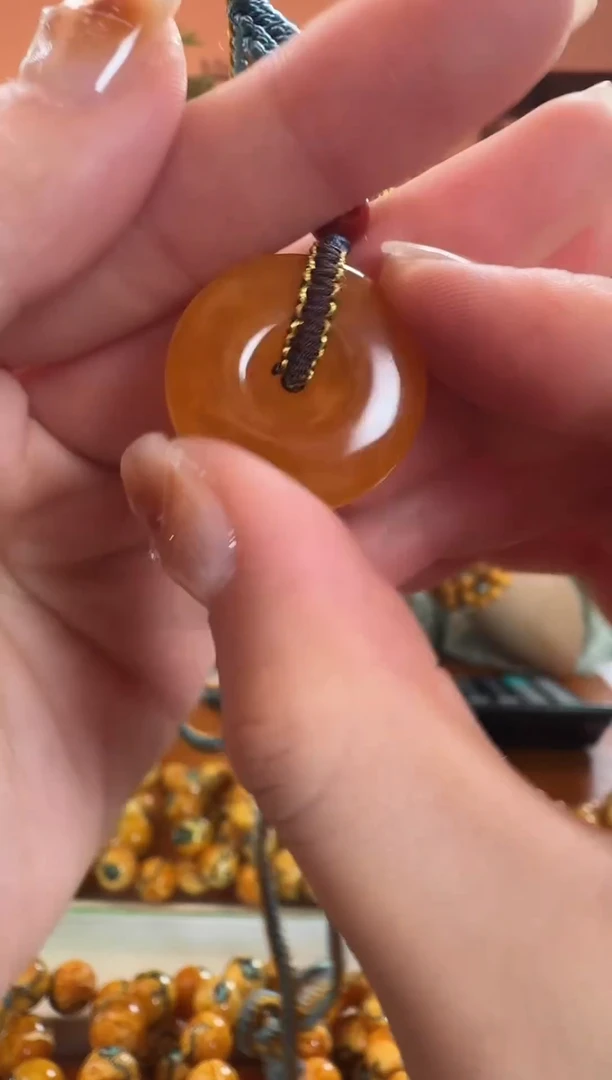 未镶嵌颈饰蜜蜡9497天然蜜蜡珠宝奇石假一罚十