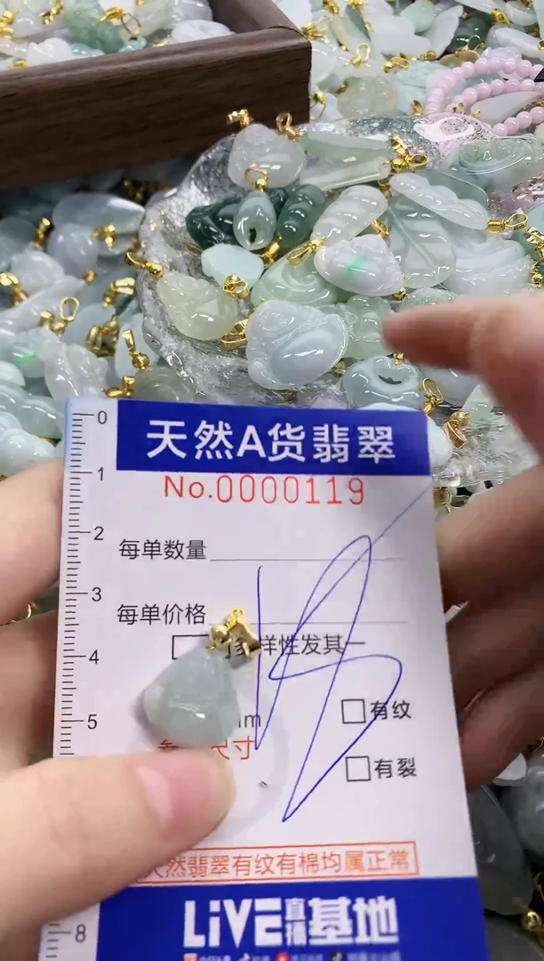 颈饰未镶嵌翡翠天然A货翡翠