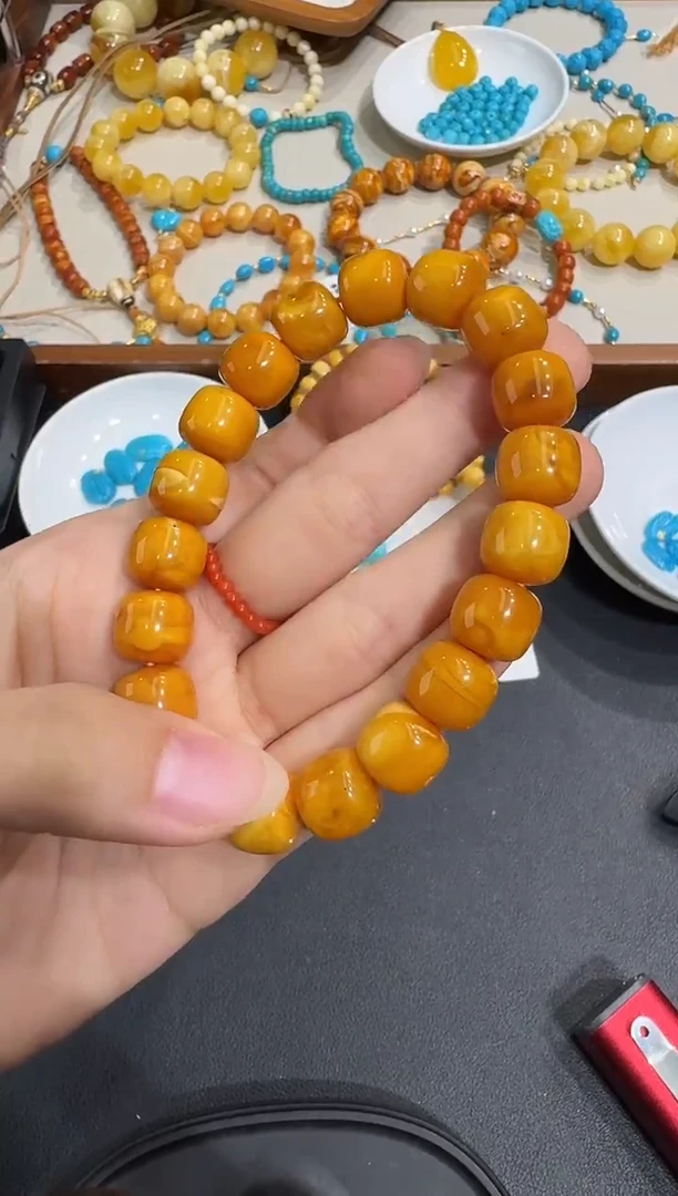 手串琥珀未镶嵌X1119-1195-344