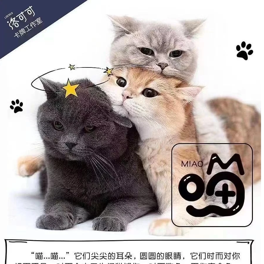 （拆盒）洛可可喵喵时装喵喵收藏卡牌潮玩盲盒默认代拆
