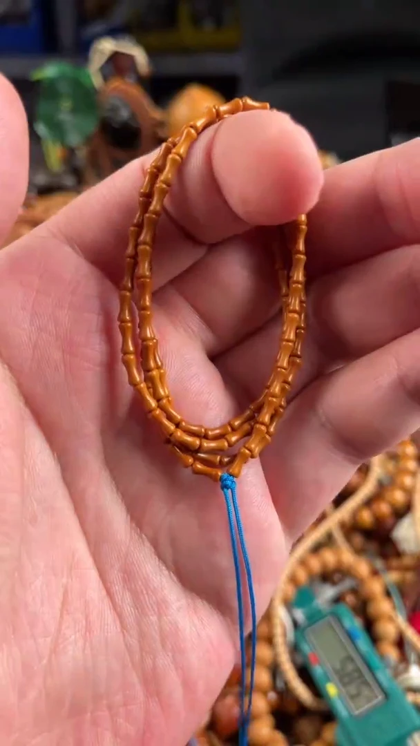 橄榄核吊坠王胖子文玩工作室竹节108