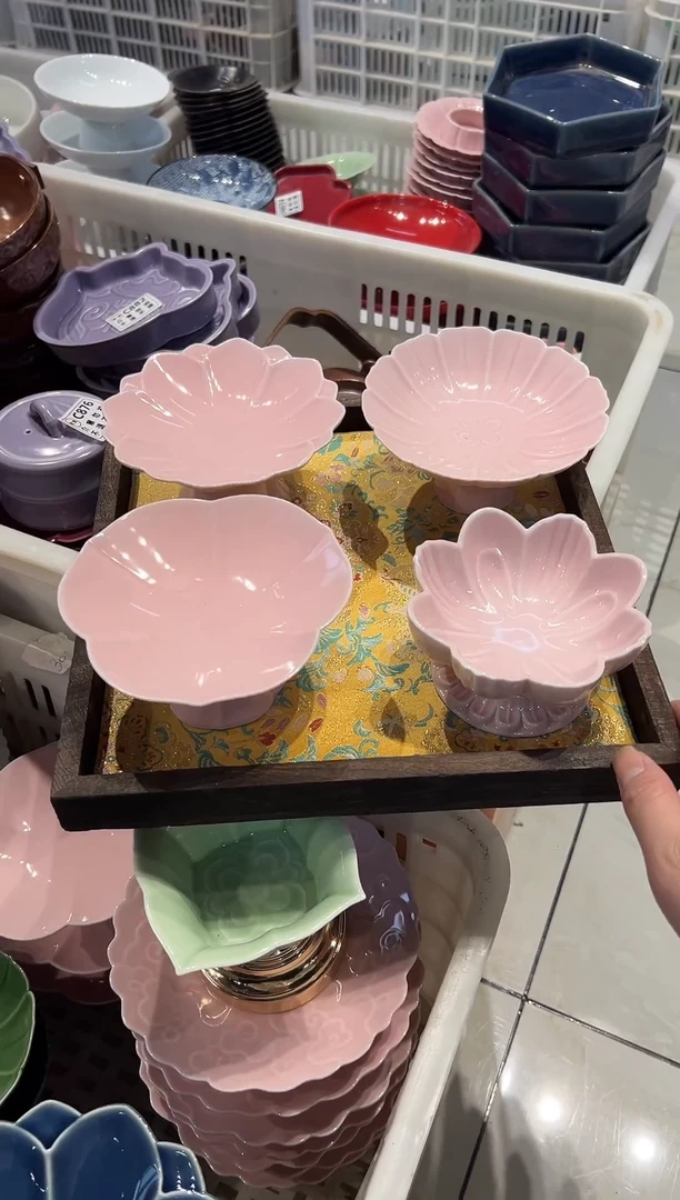 瓷片瓷微瑕商品 介意勿拍  【带托盘】