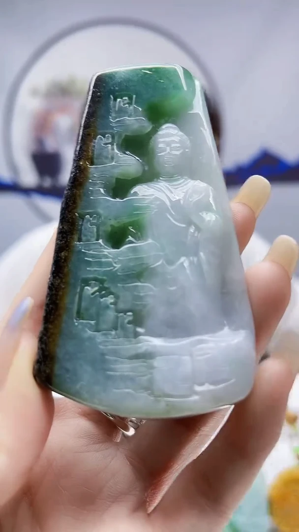 未镶嵌定制翡翠毛货挂件35