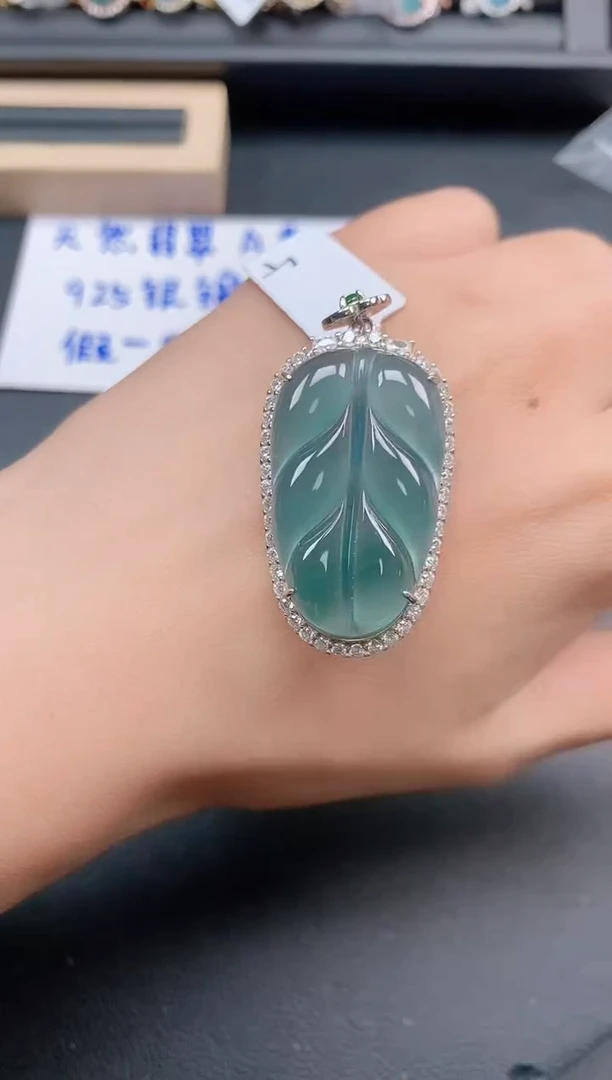 银S925镶嵌戒指翡翠1111