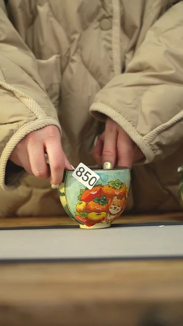 设计师手作款迷糊手绘公道杯