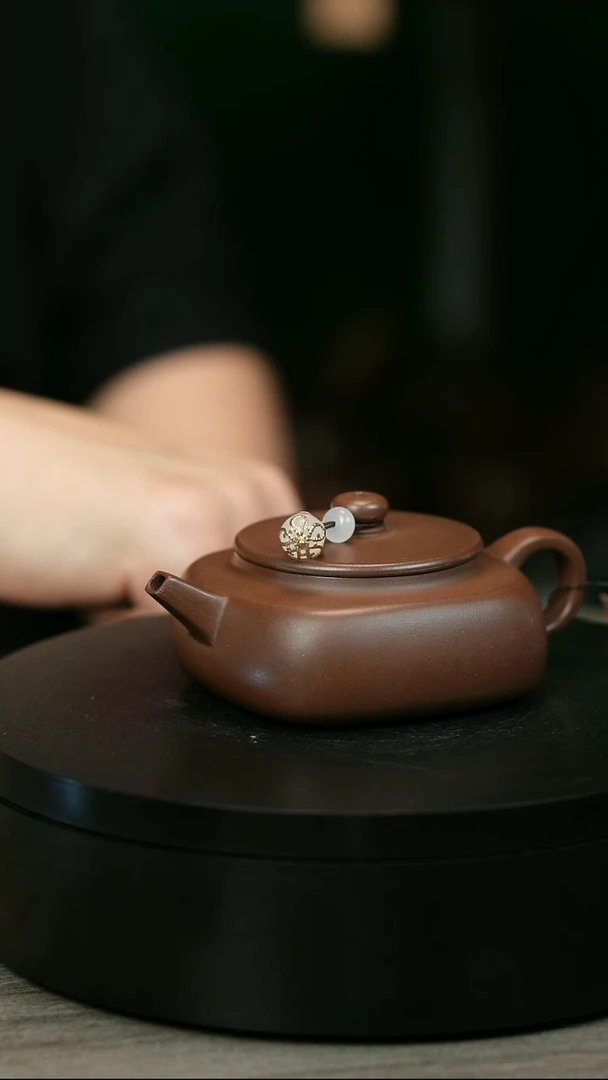 茶壶紫砂天*H2103赵信军光素天圆四方