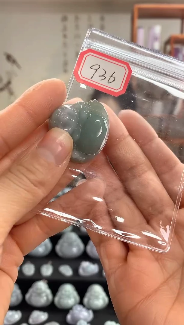 【闪购商品】翡翠吊坠(赠链)银S925镶嵌佛公936
