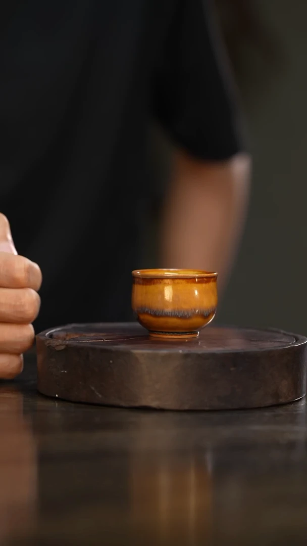 柴房陶瓷柴烧85一口杯