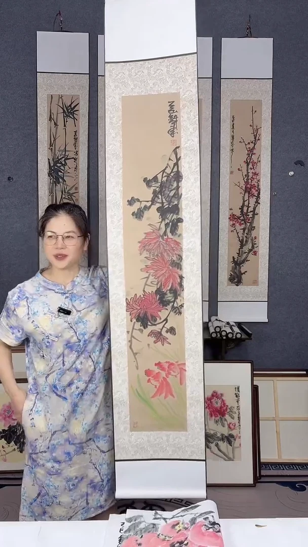 国画175*32吴铁成作品
