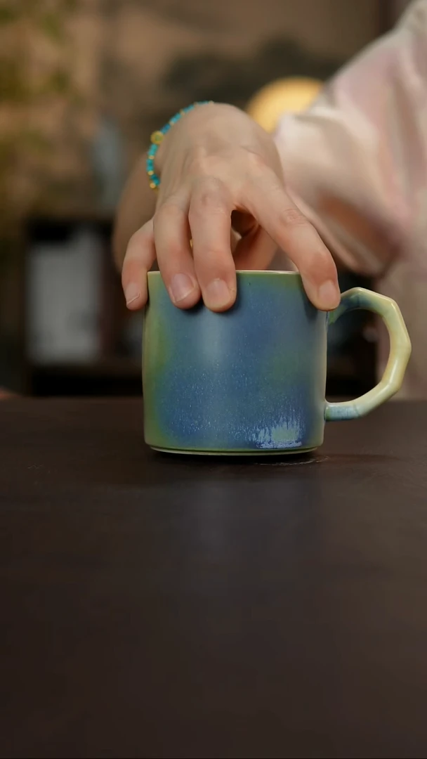 杯景德镇陶瓷杯碗柴烧多人