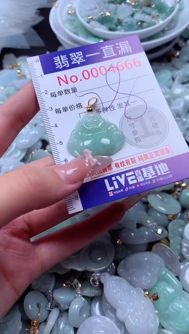 吊坠(不含链)未镶嵌翡翠4666