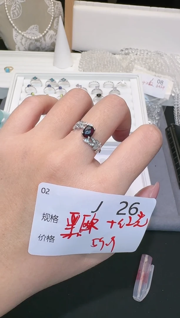 【闪购商品】欧泊戒指银S925镶嵌多样性发一J26