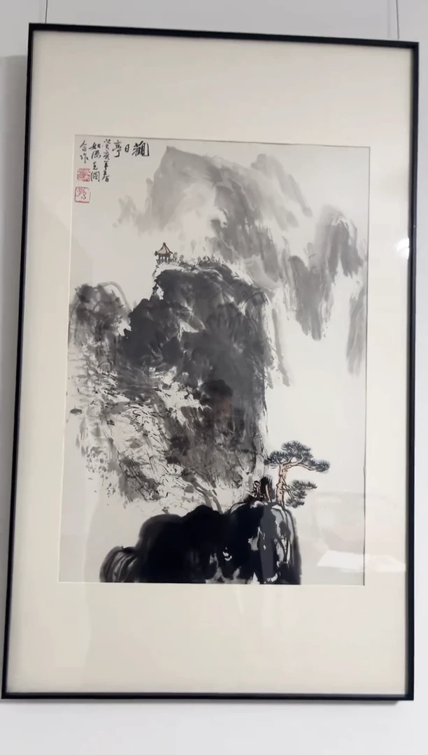 国画孙老和史老合作开三带框