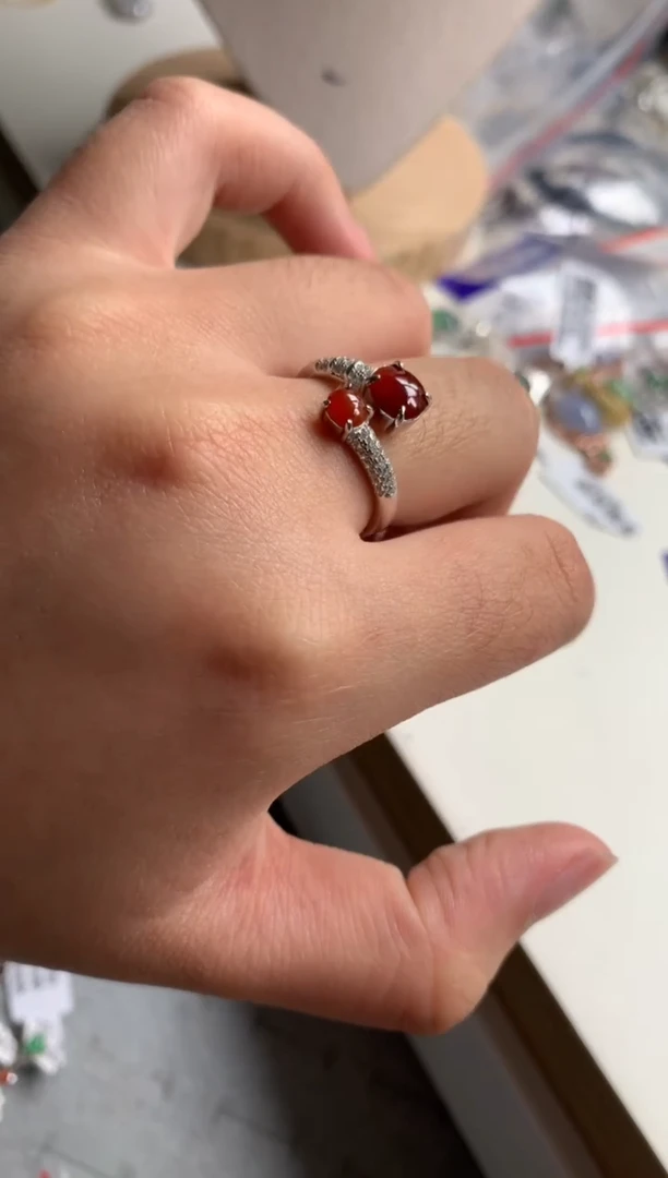 银S925镶嵌戒指翡翠27