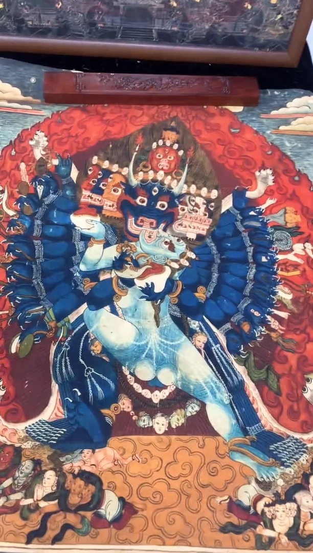 卷轴画115大威德金刚