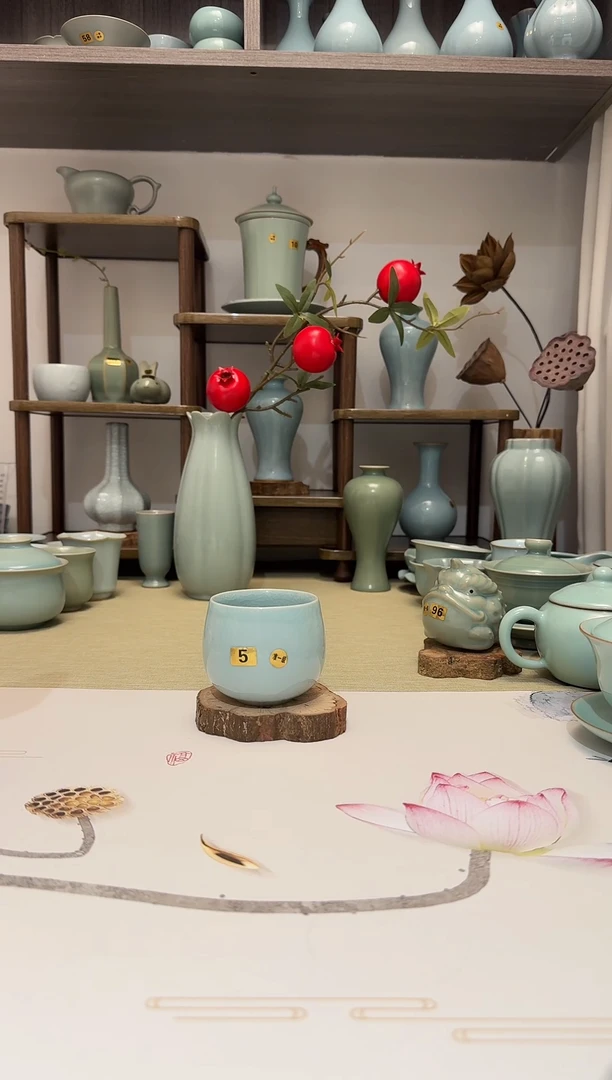 杯子5龙蛋杯 天青釉准一级 主人杯品茗杯*