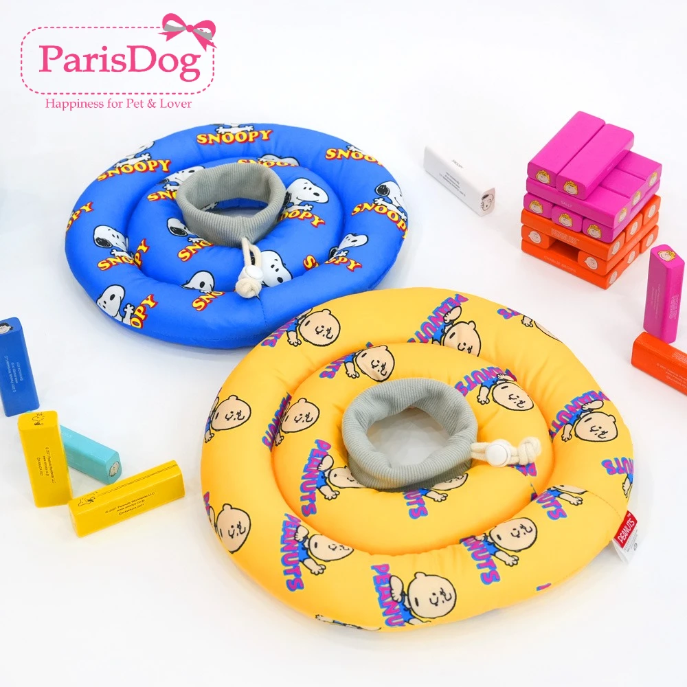 【ParisDog】史努比满印花款伊丽莎白圈猫咪狗狗围脖头套防舔咬