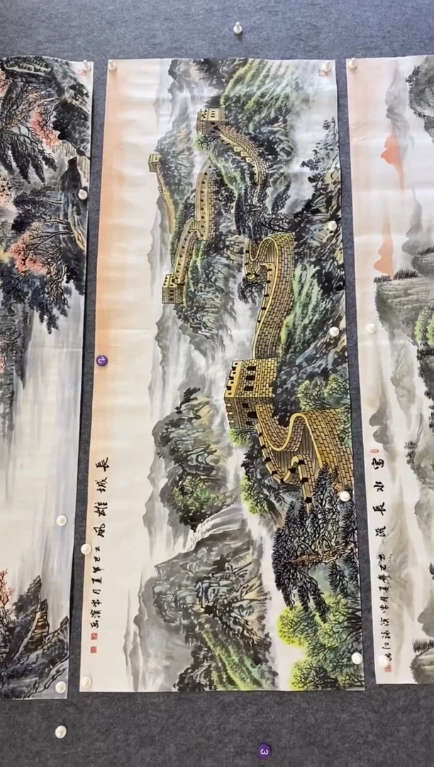 国画@****@沈常滨 省美协 小六尺180*70cm