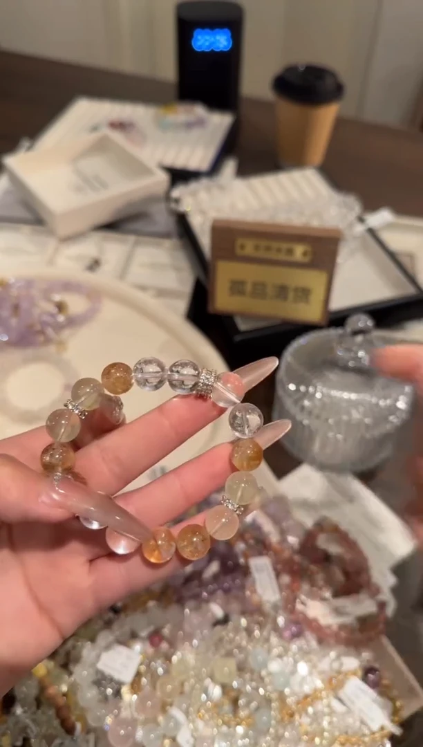 水晶手链合金金山银山x07