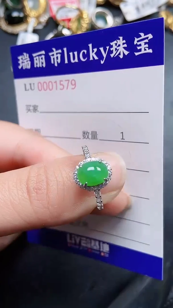 颈饰银S925镶嵌翡翠1579