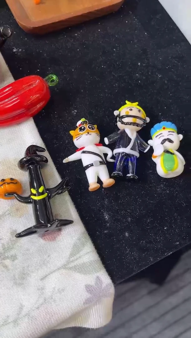 手工艺品琉璃天*4件摆件