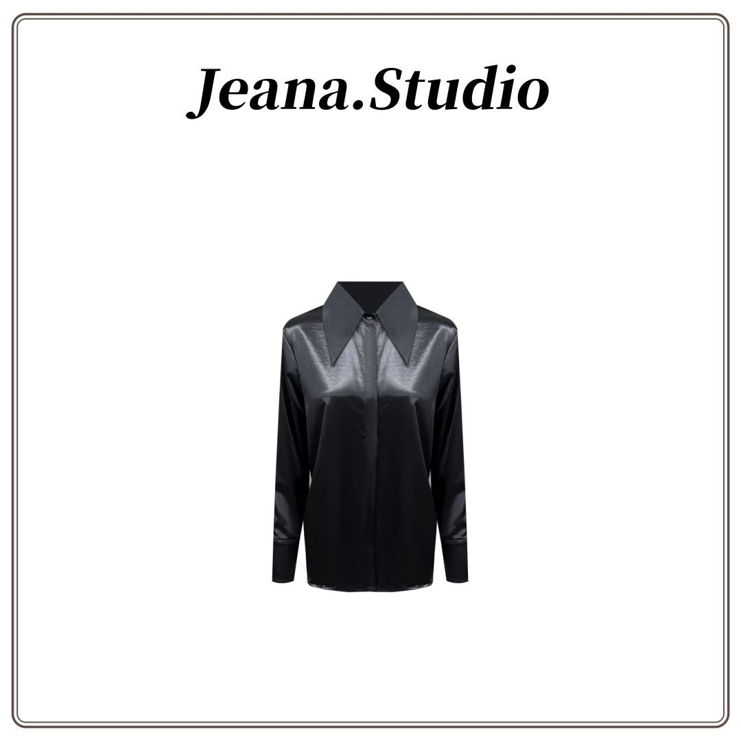 【Jeana.studio】原创设计轻奢滑面长袖衬衫