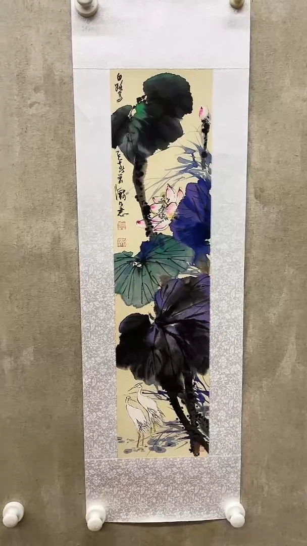国画萧翰-1平尺-彩色花鸟