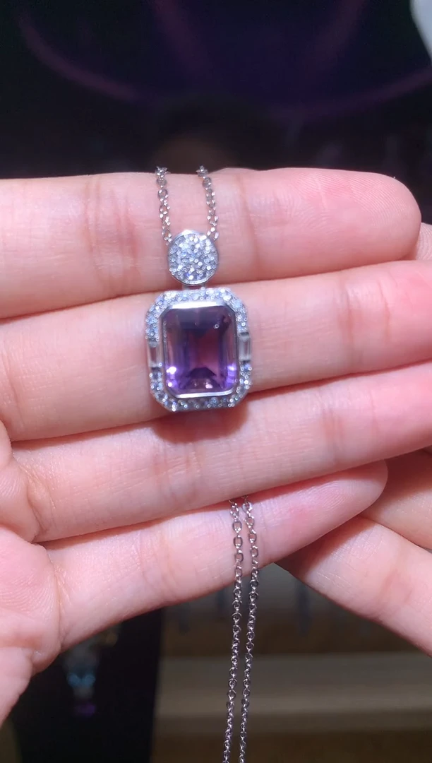 银S925镶嵌颈饰水晶（晶盈阁严选）