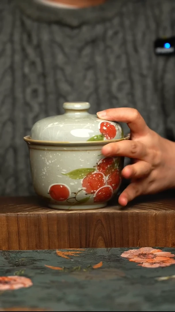 杯釉下彩手工手绘同款陶器