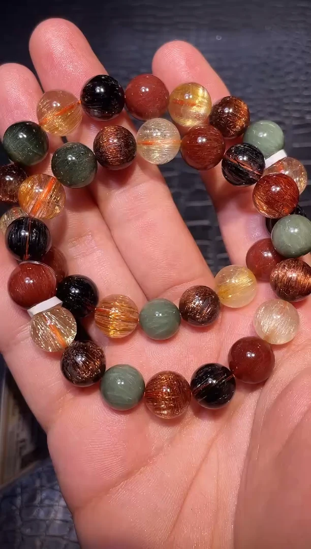 未镶嵌手链水晶彩发单圈A11（多样性发其一）