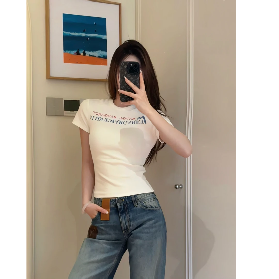 Madge Margaret 双面印花vintage加州落日美式复古设计感短袖T恤