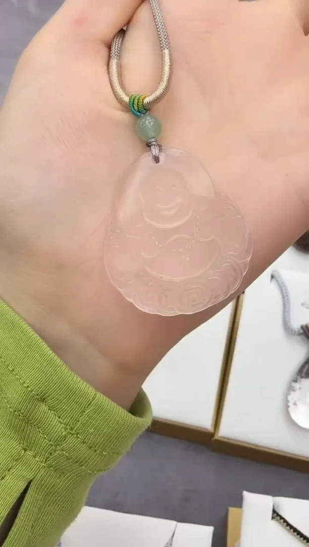 吊坠(赠链)未镶嵌水晶白水大佛公