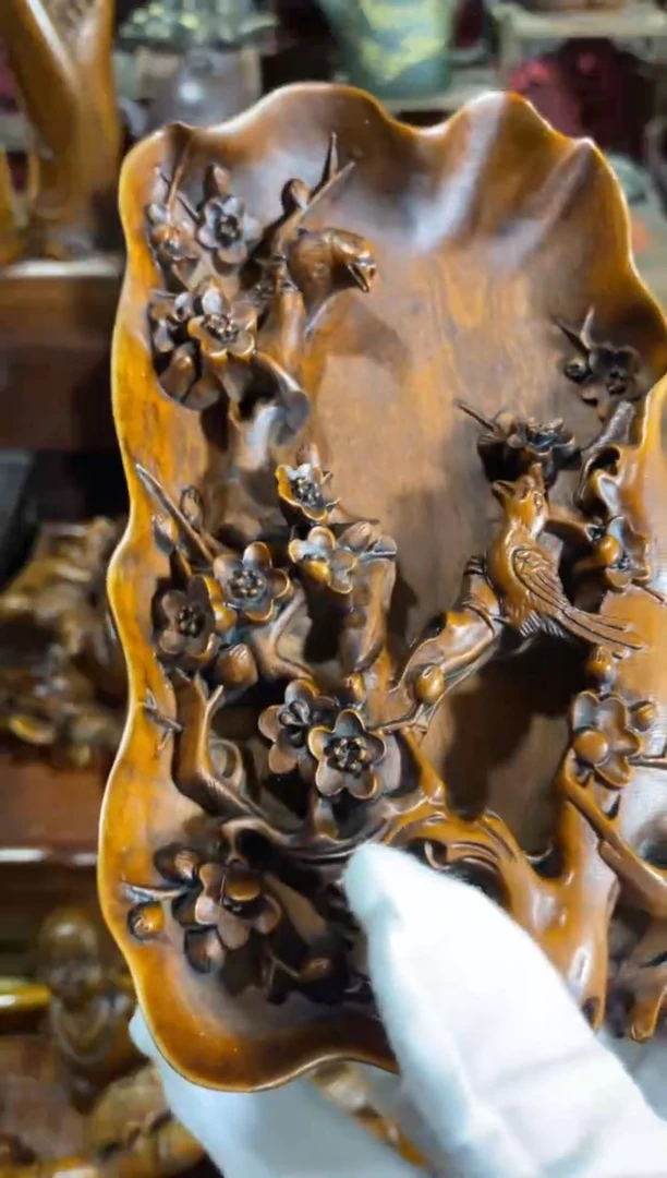 木小叶黄杨摆件笔洗