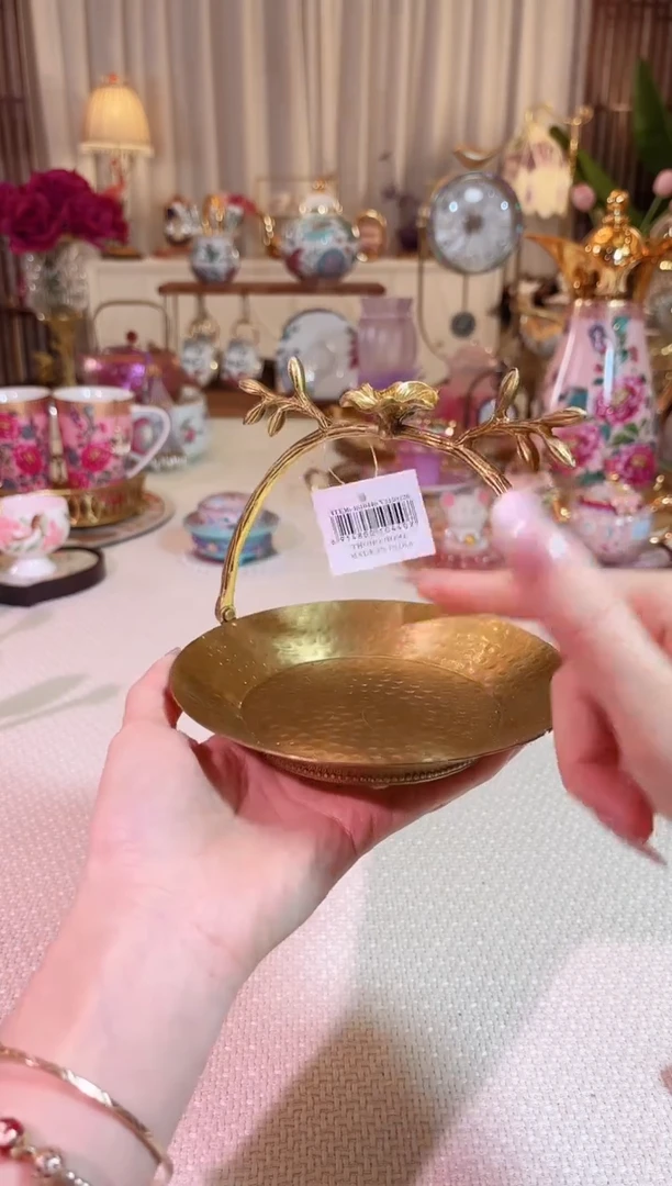 【闪购商品】瓷如图-黄铜梅花提篮