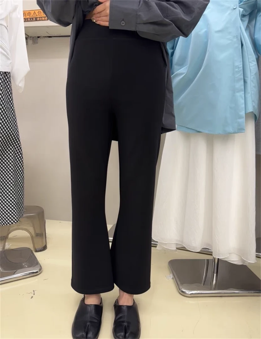 【丽鑫】高腰九分微喇裤61608