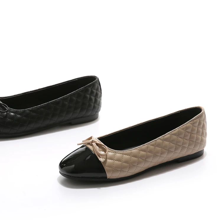 2025春季新款女士平底小香风单鞋温柔蝴蝶结百搭