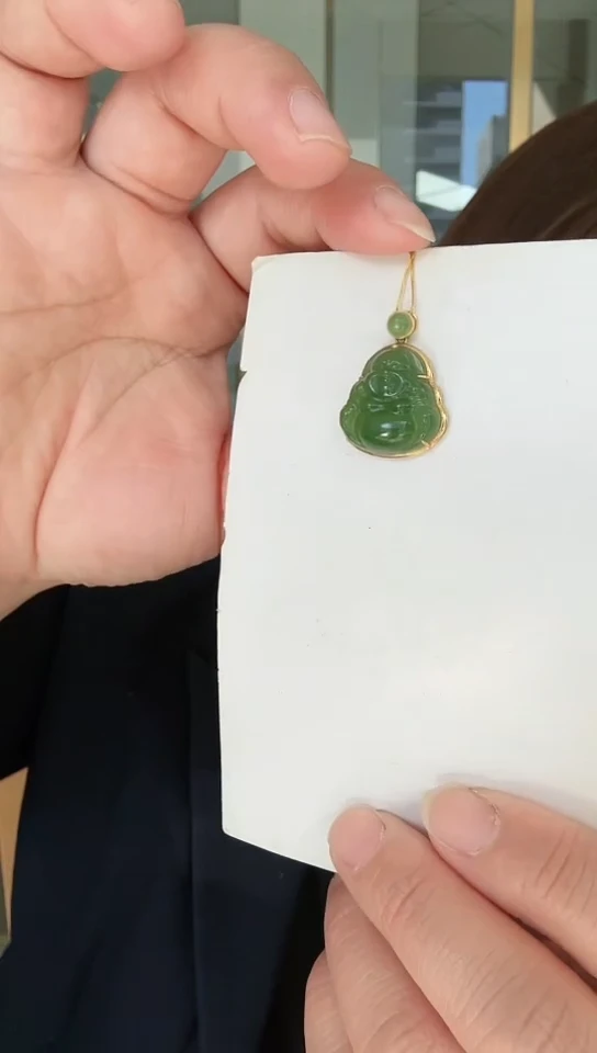 【闪购商品】和田玉吊坠银S925镶嵌吊坠