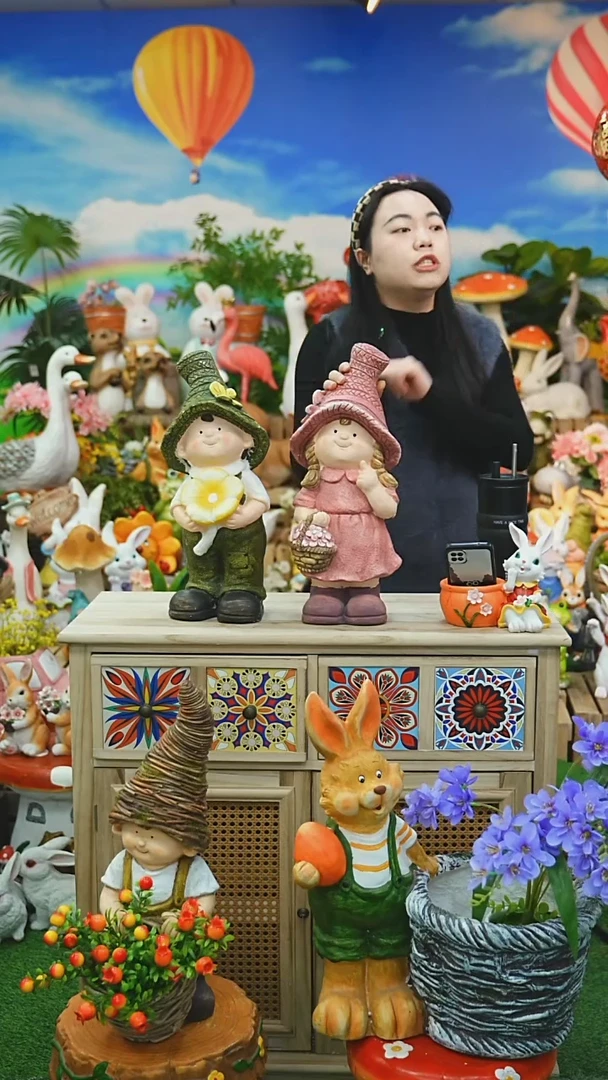 【闪购商品】红陶花园庭院摆件&002&