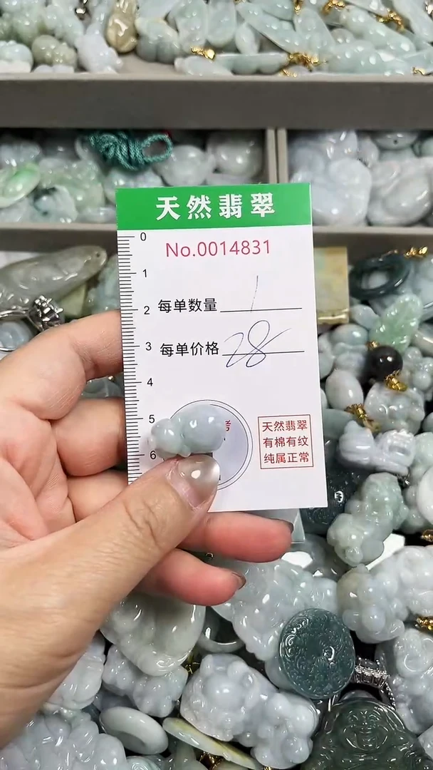 翡翠未镶嵌吊坠(不含链)4831