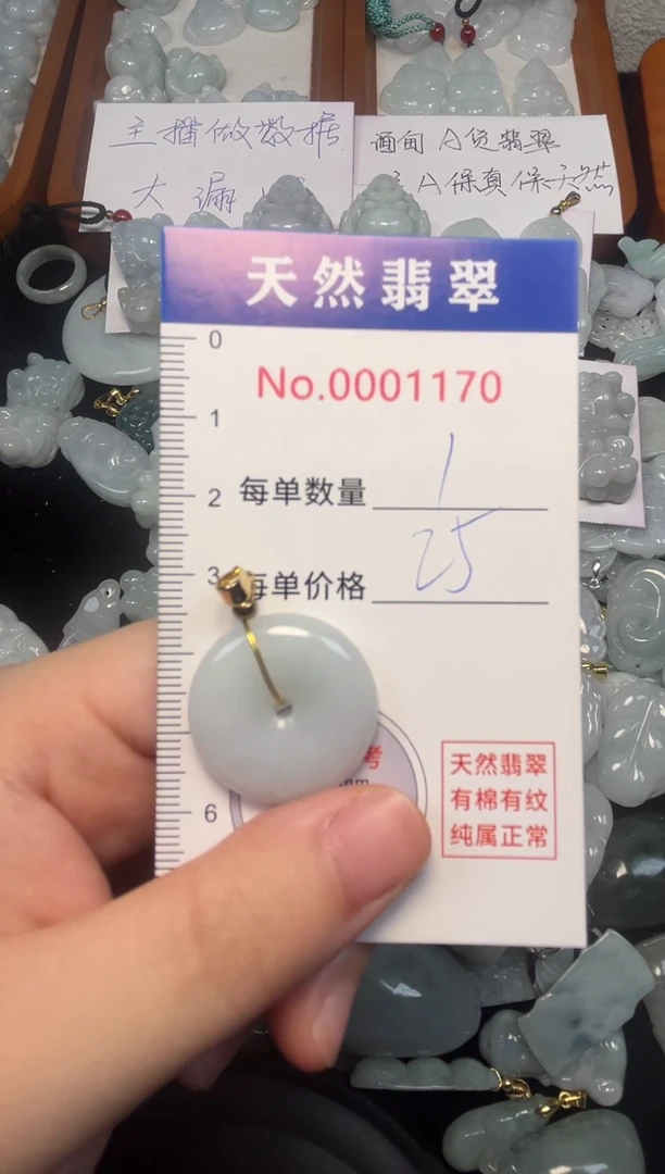 翡翠未镶嵌吊坠(不含链)1170