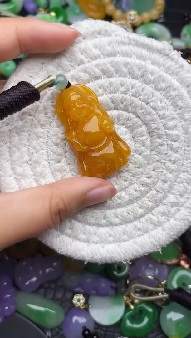 颈饰未镶嵌翡翠缅甸翡翠吊坠