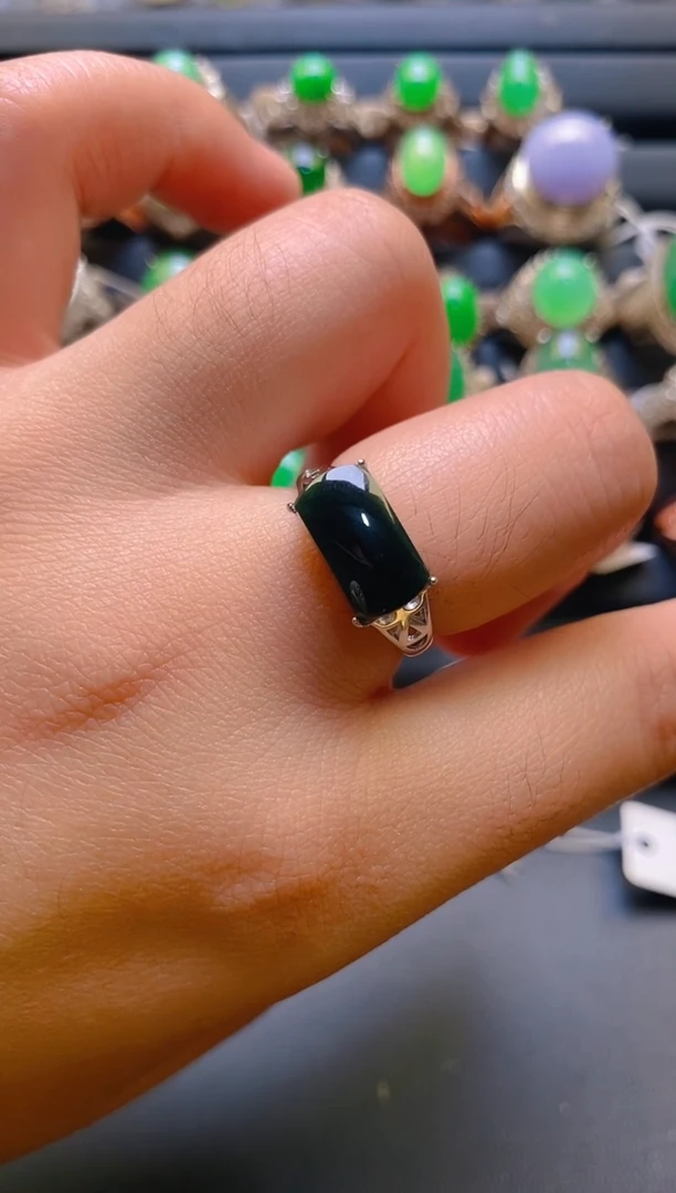 【闪购商品】翡翠耳饰银S925镶嵌天然A货翡翠1