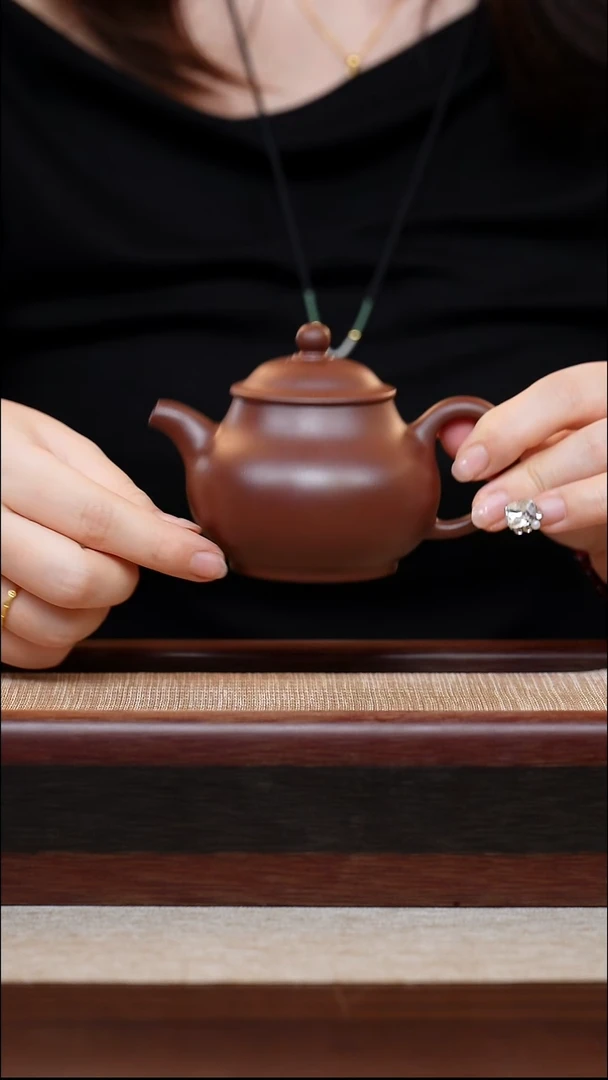 龙血砂潘壶150cc宜兴手工紫砂壶