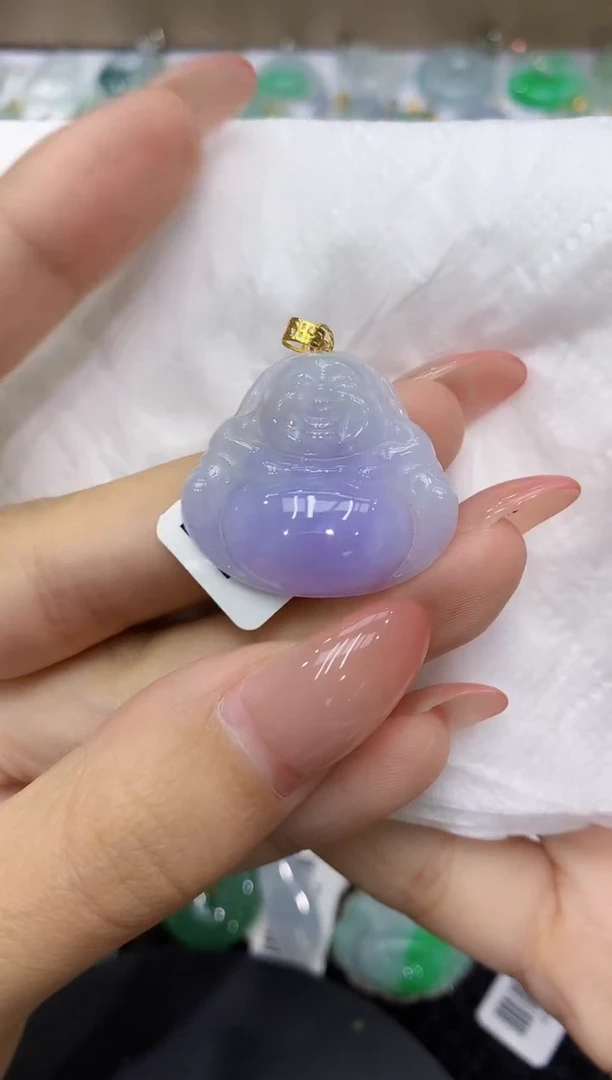 颈饰18K金镶嵌翡翠11111111