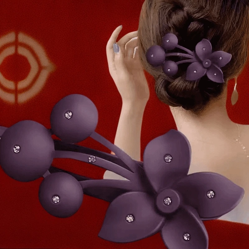 抓夹发夹女盘发后脑勺网红头饰水钻氛围感发卡子韩式大号鸭嘴夹