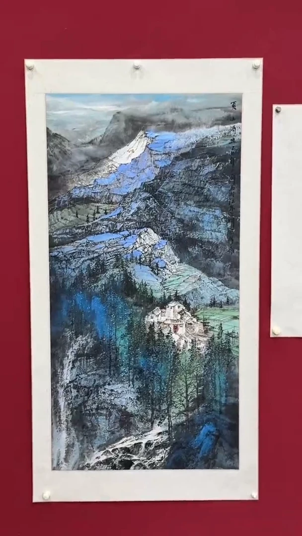 国画国画绘画山水花鸟