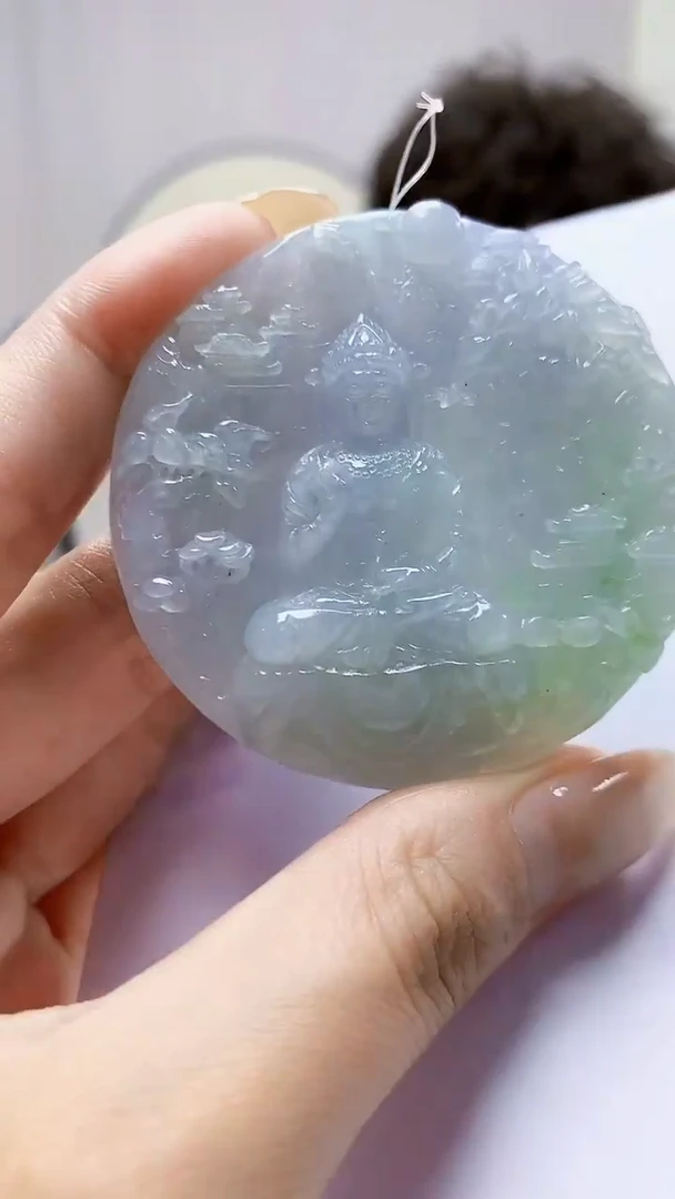 未镶嵌定制翡翠4688MM-毛货挂件121