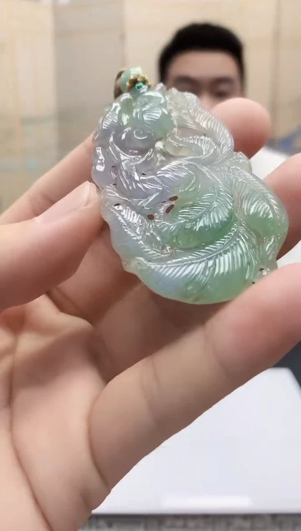 翡翠未镶嵌颈饰5028bb-jj挂件2